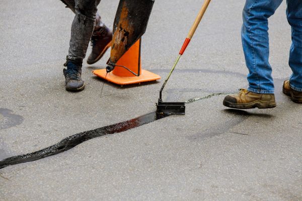 Parking Lot Crack Sealing in Vacaville
