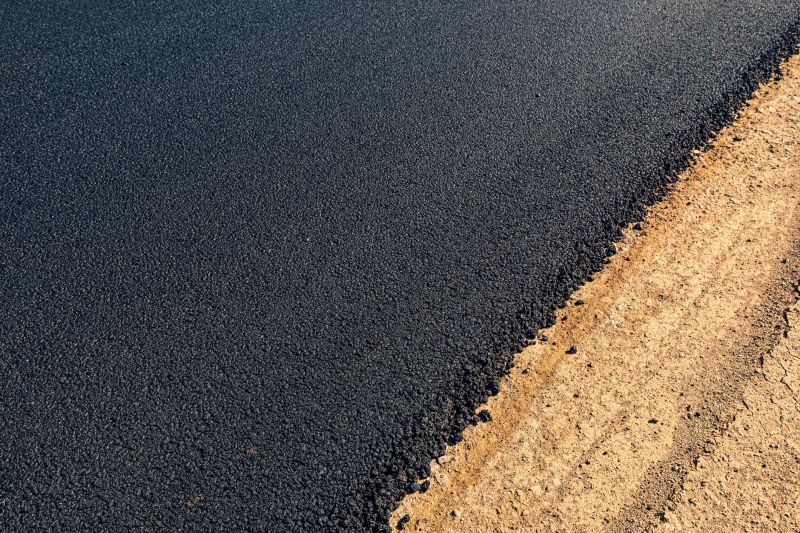 Fresh Asphalt Sealings Application